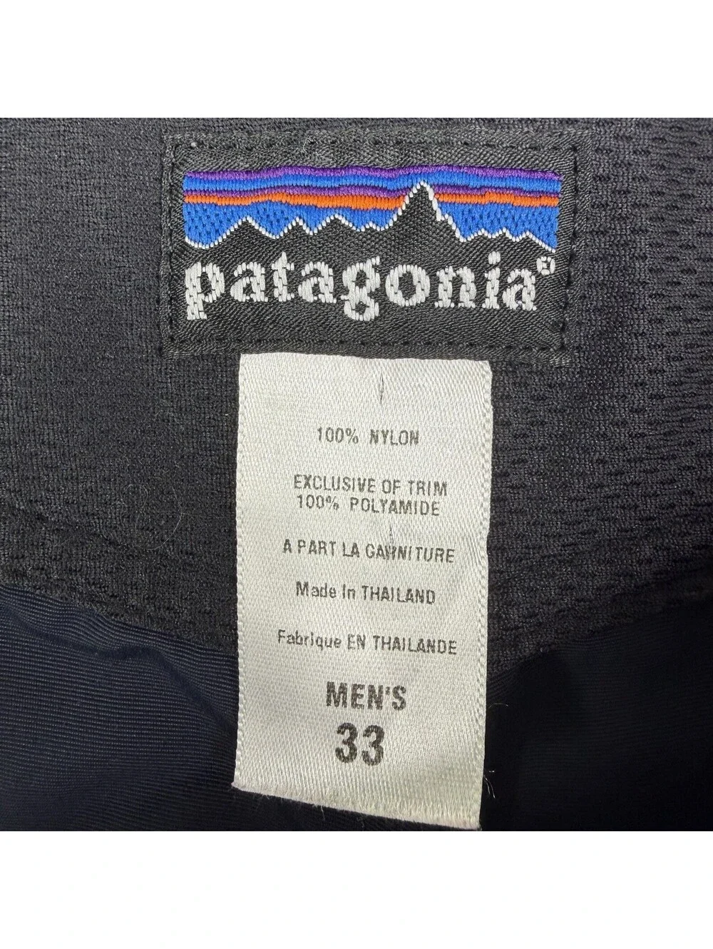 Patagonia Mens Hiking Linerless Board Shorts Blue Size 33x9 Drawstring Gorpcore